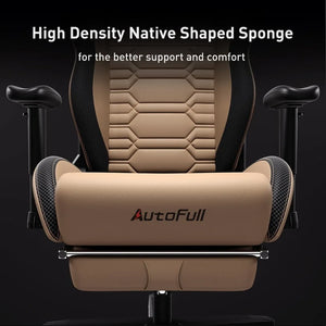 Ergonomic Gaming Chair - High Back PU Leather, Lumbar Support, Racing Style Office Chair