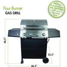 Load image into Gallery viewer, Propane Gas Grill - 54 Inch 4-Burner Full Size BBQ Grill, CGG-7400 Model