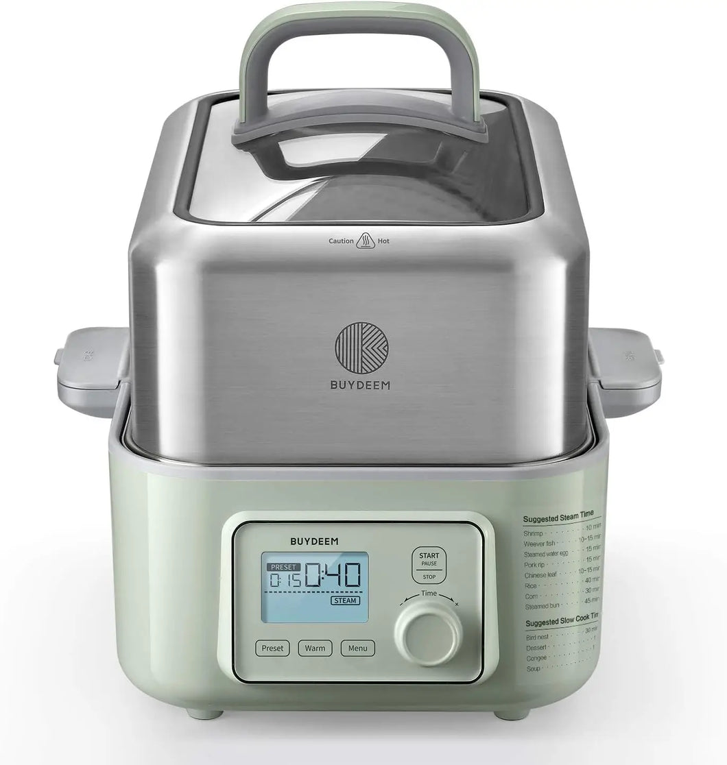 5-Quart Electric Food Steamer - One Touch Cooking, Vegetable Steamer Included