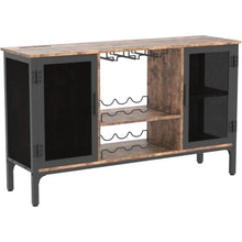 Load image into Gallery viewer, Premium Wine Bar Cabinet - Illuminated Storage &amp; Shelving for Bars &amp; Displays