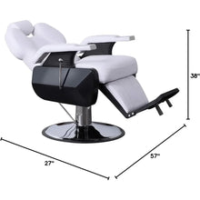 Load image into Gallery viewer, &quot;Heavy Duty Reclining Barber Chair – Multifunctional Hydraulic Salon Chair