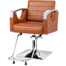 Load image into Gallery viewer, &quot;Heavy Duty Barber Chair with Stainless Steel Armrests – 330 lb Capacity, Salon Styling