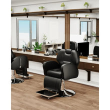 Load image into Gallery viewer, &quot;Heavy Duty Reclining Barber Chair – Multifunctional Hydraulic Salon Chair