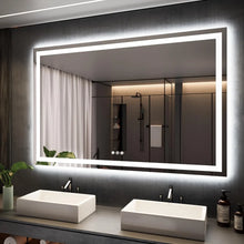 Load image into Gallery viewer, Bathroom Mirror - 60x40 Large LED Mirror, Front Lighted Vanity Mirror, Wall Mounted