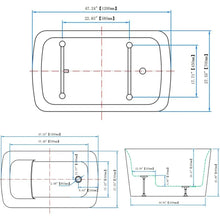 Load image into Gallery viewer, &quot;47-Inch Acrylic Freestanding Bathtub with Chrome Feet &amp; Right Drain - Modern Bathroom&quot;