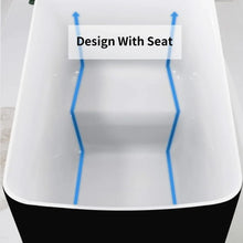 Load image into Gallery viewer, &quot;47-Inch Acrylic Freestanding Bathtub with Chrome Feet &amp; Right Drain - Modern Bathroom&quot;