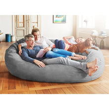 Load image into Gallery viewer, Luxurious 7 Ft Bean Bag Sofa - Comfortable Foam-Filled Lazy Boy Lounger