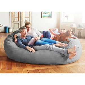 Luxurious 7 Ft Bean Bag Sofa - Comfortable Foam-Filled Lazy Boy Lounger