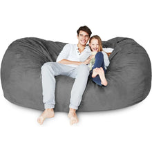 Load image into Gallery viewer, Luxurious 7 Ft Bean Bag Sofa - Comfortable Foam-Filled Lazy Boy Lounger