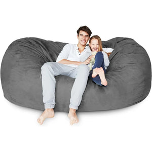 Luxurious 7 Ft Bean Bag Sofa - Comfortable Foam-Filled Lazy Boy Lounger