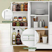 Load image into Gallery viewer, Multifunctional Kitchen Buffet Cabinet - Storage with Drawers, Adjustable Shelves, Microwave Stand