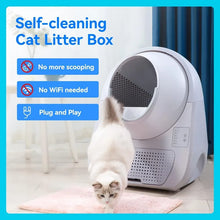 Load image into Gallery viewer, Automatic Self-Cleaning Cat Litter Box - Double Odor Removal, 3.5-22 lbs