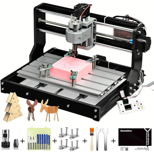 3018-PRO CNC Router Kit: GRBL Control, 3-Axis Engraving for Plastics, Acrylic, Wood