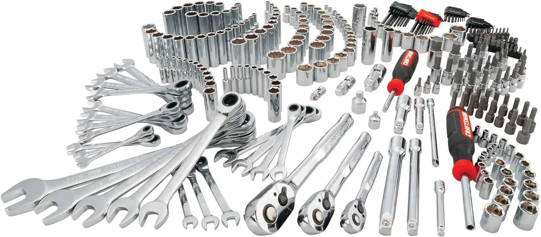 298-Piece Mechanics Tool Set - SAE & Metric, 1/2