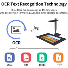 Load image into Gallery viewer, 24MP Portable Book/Document Scanner - Shine Ultra Pro, 440 DPI, USB Camera