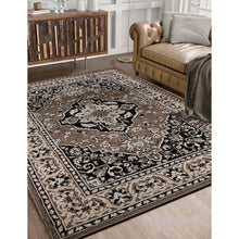 Load image into Gallery viewer, 10x14 Plush Oriental Medallion Carpet – Traditional Design for Living Room &amp; More