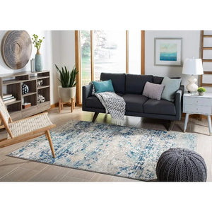 10x14 Modern Abstract Area Rug - Non-Shedding, Easy Care Carpet for Living Room