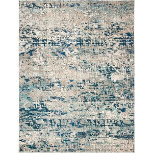 10x14 Modern Abstract Area Rug - Non-Shedding, Easy Care Carpet for Living Room