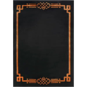 Large 7'10" x 10' Indoor Area Rug | Bordered Design for Dining, Living, Bedroom