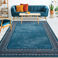 Load image into Gallery viewer, Large 7&#39;10&quot; x 10&#39; Indoor/Outdoor Rug | 8x10 Low Pile Carpet with Rubber Backing