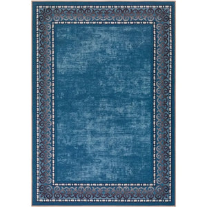 Large 7'10" x 10' Indoor/Outdoor Rug | 8x10 Low Pile Carpet with Rubber Backing