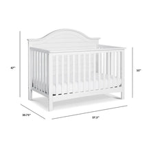 Load image into Gallery viewer, Greenguard Gold Certified 4-in-1 Convertible Crib - White, Pack of 1