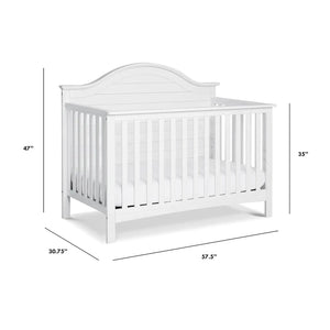 Greenguard Gold Certified 4-in-1 Convertible Crib - White, Pack of 1