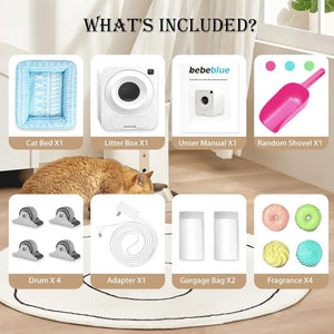 Hands-Free Automatic Cat Litter Box - Smart Robot with App Control & Odor Removal