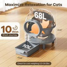 Load image into Gallery viewer, Intelligent Litter Box - Self Cleaning, App Control, Odor Removal, Safe for Multiple Cats