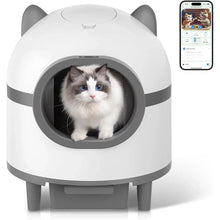 Load image into Gallery viewer, Intelligent Litter Box - Self Cleaning, App Control, Odor Removal, Safe for Multiple Cats