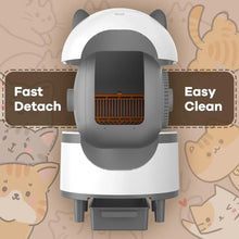 Load image into Gallery viewer, Intelligent Litter Box - Self Cleaning, App Control, Odor Removal, Safe for Multiple Cats