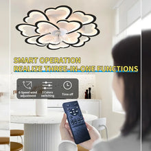 Load image into Gallery viewer, Smart Ceiling Fan with Lights - 35 Inch, Dimmable LED, Remote + App Controlled