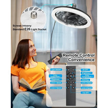 Load image into Gallery viewer, Dimmable Ceiling Fan with Light, Remote Control, 3000K-6500K Color Temp, Memory