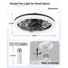 Load image into Gallery viewer, Dimmable Ceiling Fan with Light, Remote Control, 3000K-6500K Color Temp, Memory