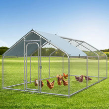 Load image into Gallery viewer, &quot;Metal Chicken Coop 19.68” with Waterproof Cover, Walk-In Poultry Cage, Duck &amp; Rabbit Cage