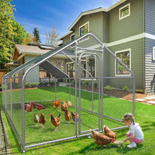 Load image into Gallery viewer, &quot;Metal Chicken Coop 19.68” with Waterproof Cover, Walk-In Poultry Cage, Duck &amp; Rabbit Cage