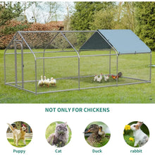 Load image into Gallery viewer, &quot;Metal Chicken Coop 19.68” with Waterproof Cover, Walk-In Poultry Cage, Duck &amp; Rabbit Cage