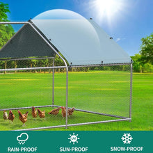 Load image into Gallery viewer, &quot;Metal Chicken Coop 19.68” with Waterproof Cover, Walk-In Poultry Cage, Duck &amp; Rabbit Cage