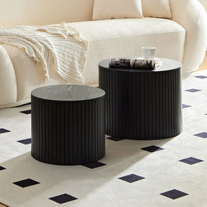 Nested Coffee Table Set, 2 Pieces for Living Room & Lounge