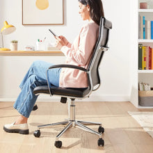 Load image into Gallery viewer, Ergonomic High-Back Computer Chair with Armrests, Lumbar Support &amp; 360° Swivel