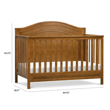 Load image into Gallery viewer, Chestnut 4-in-1 Convertible Crib, Greenguard Gold Certified for Safe Nursery