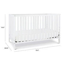 Load image into Gallery viewer, White 4-in-1 Convertible Crib, Greenguard Gold Certified for Safe Nursery