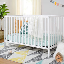 Load image into Gallery viewer, White 4-in-1 Convertible Crib, Greenguard Gold Certified for Safe Nursery