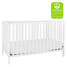 Load image into Gallery viewer, White 4-in-1 Convertible Crib, Greenguard Gold Certified for Safe Nursery