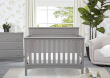 Load image into Gallery viewer, Greenguard Gold 4-in-1 Convertible Baby Crib, Grey Children&#39;s Fancy Nursery Bed