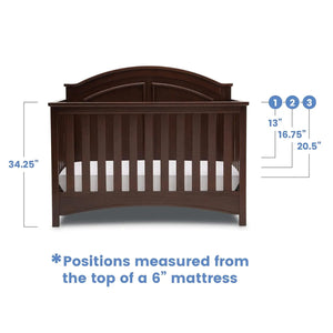 Children's 6-in-1 Convertible Crib, Greenguard Gold Certified for Safe Nursery