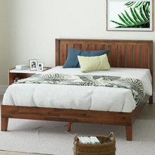 Load image into Gallery viewer, Solid Wood Platform Bed Frame with Headboard, Slat Support, No Box Spring Needed