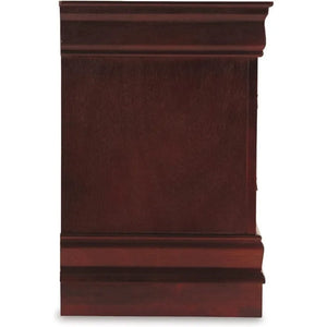 Traditional Dark Brown 2 Drawer Nightstand - Classic Bedroom Furniture Storage