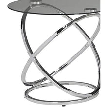 Load image into Gallery viewer, Contemporary 3-Piece Round Occasional Table Set - Coffee, 2 End Tables, Chrome