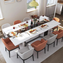 Load image into Gallery viewer, &quot;71-Inch Dining Table for 8, Waterproof Wooden Top, Adjustable Legs - Family Set